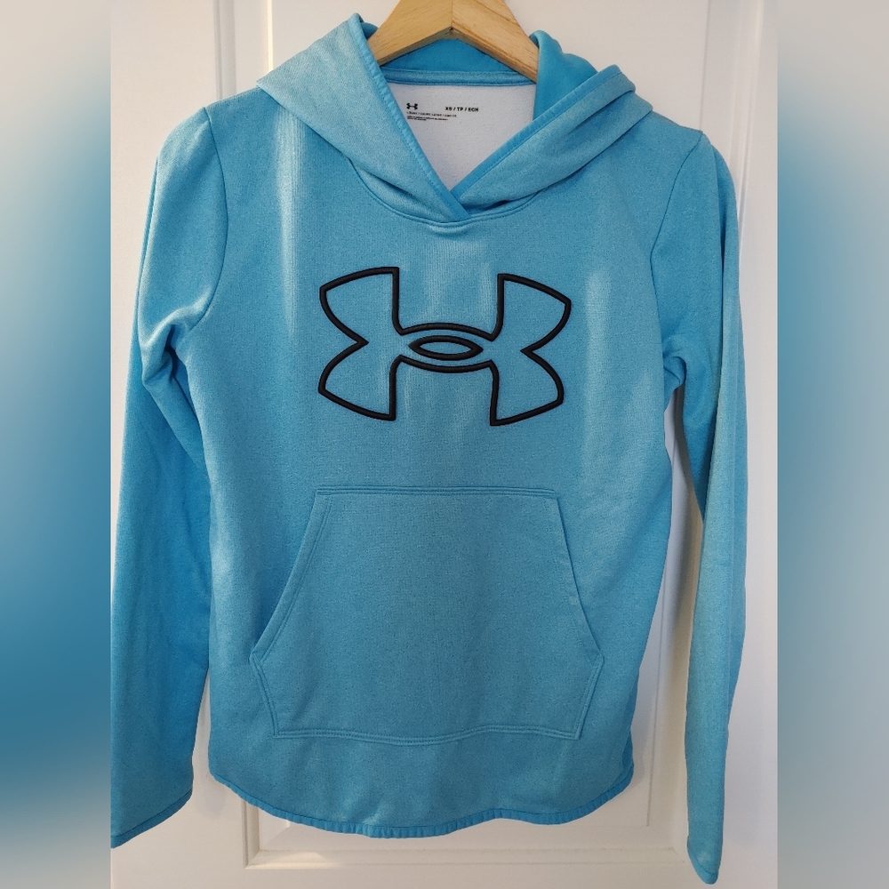 🍋Under Armour Turquoise Pullover Hoodie ~ Size XS